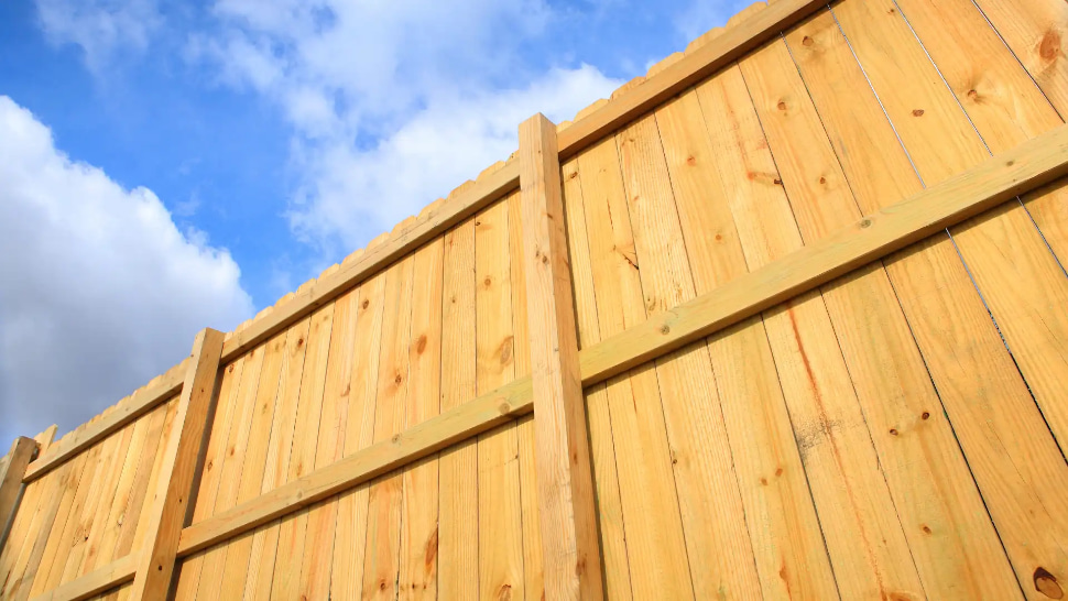 Timber wood fence for a residential property in New Zealand